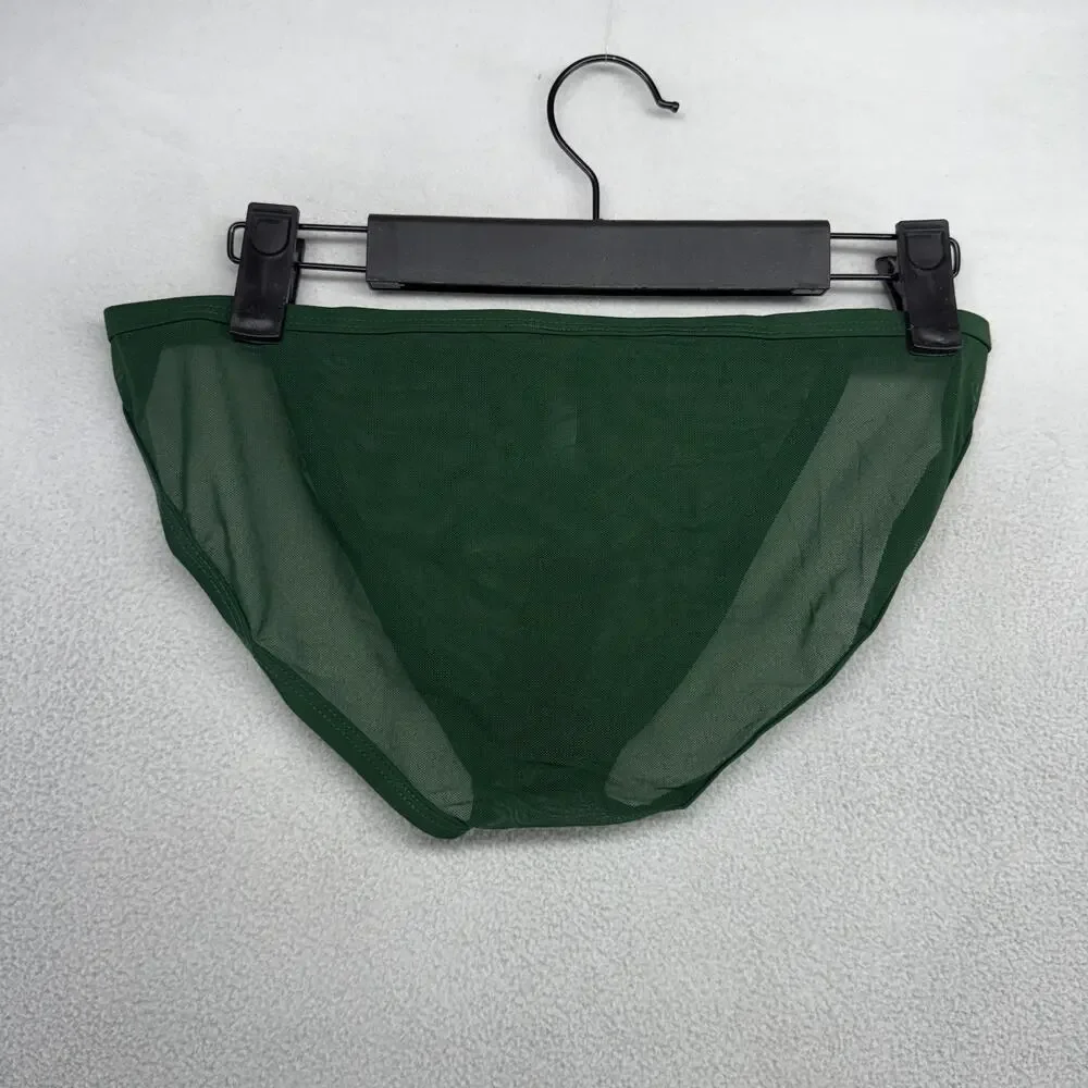 Todd Sanfield Underwear men's medium Green Brief Mesh Lightweight Solid NEW